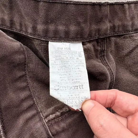 Rare Faded Baggy Vintage Brown Carhartt Pants